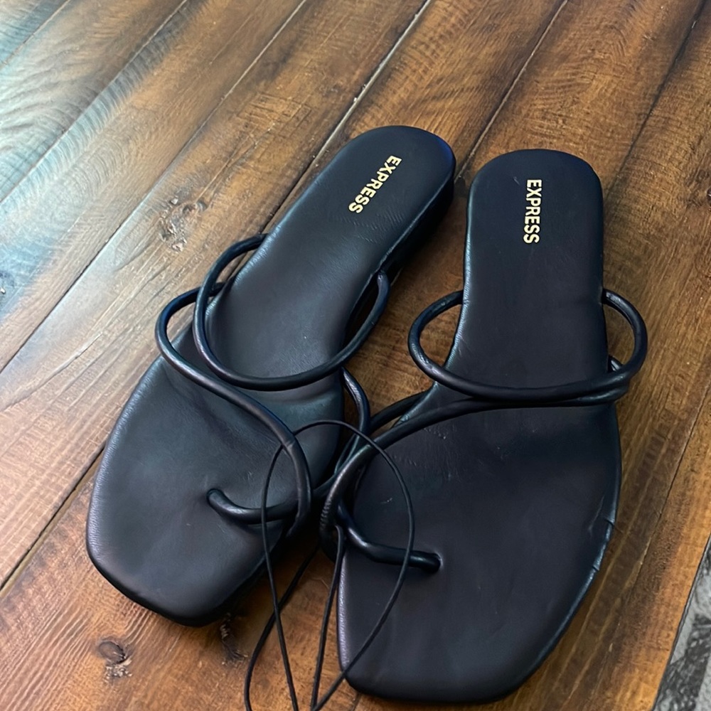 Super cute Express black sandals in size 8